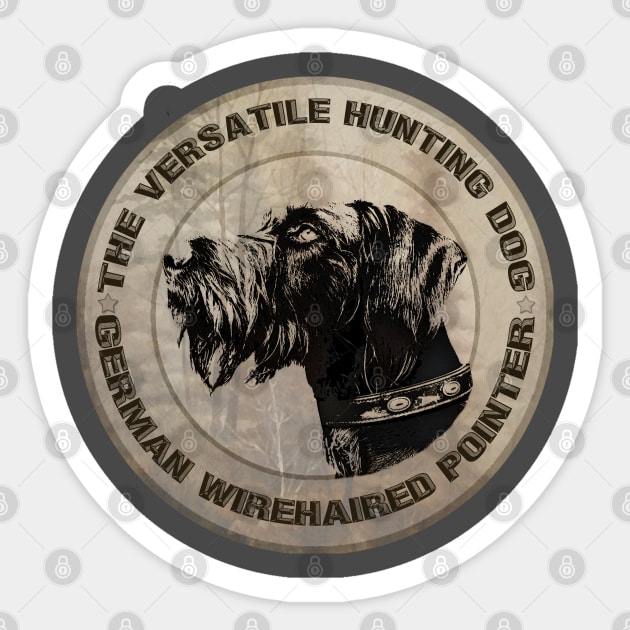 German Wirehaired Pointer Sticker by German Wirehaired Pointer 